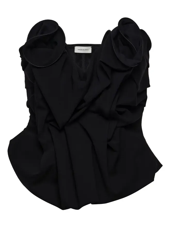 Sweetheart Neck Wool Corset Top Sweetheart Neck Wool Corset Top