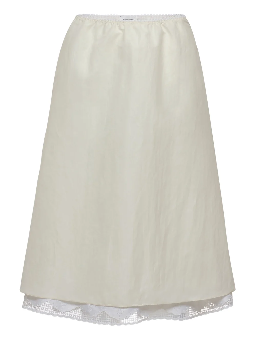 Layered Silk Midi Skirt