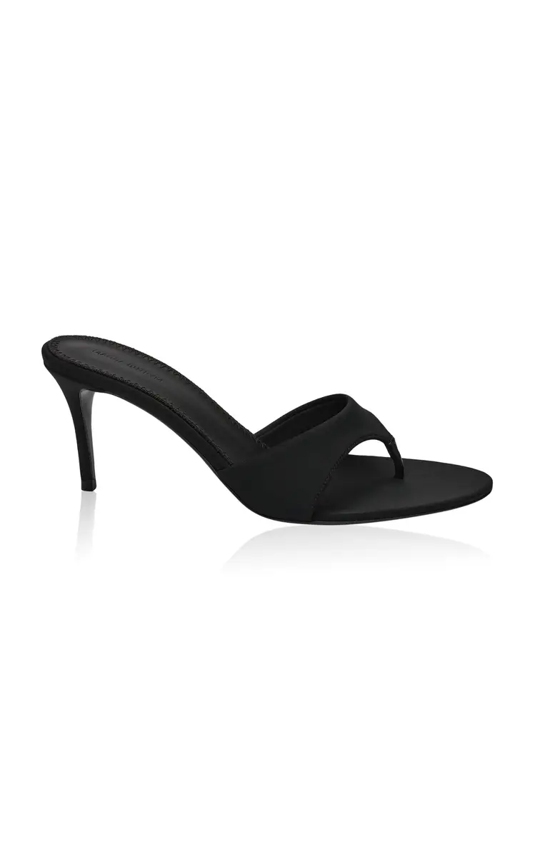 Magda Butrym Black Scuba Thong Sandal | Image 1 Magda Butrym Black Scuba Thong Sandal | Image 1