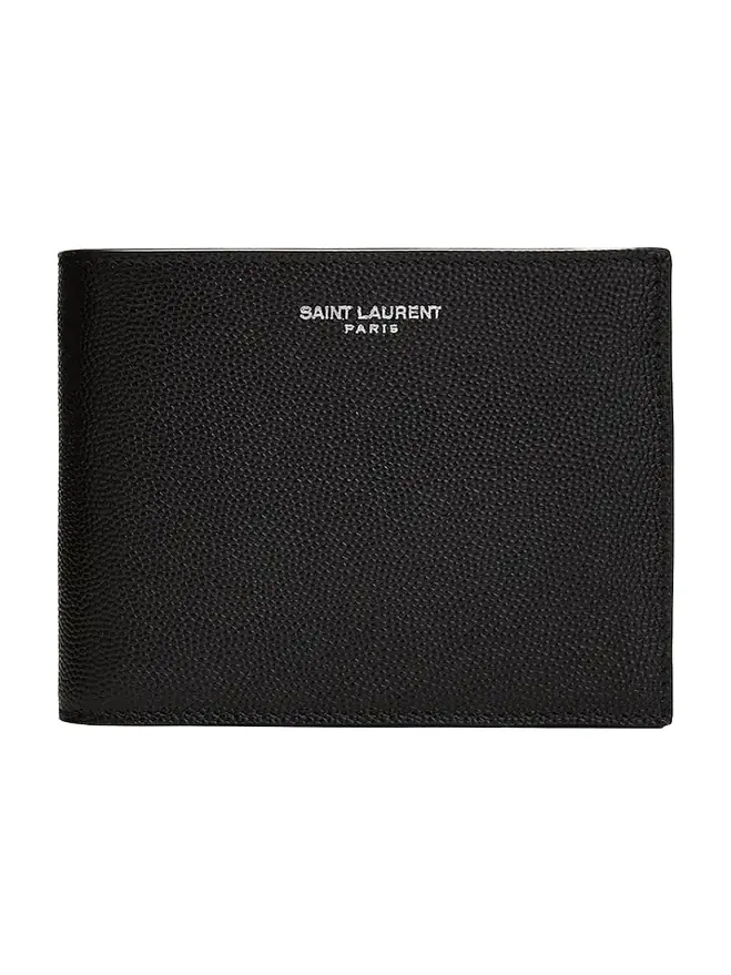 Saint Laurent East-West Calfskin Leather Wallet