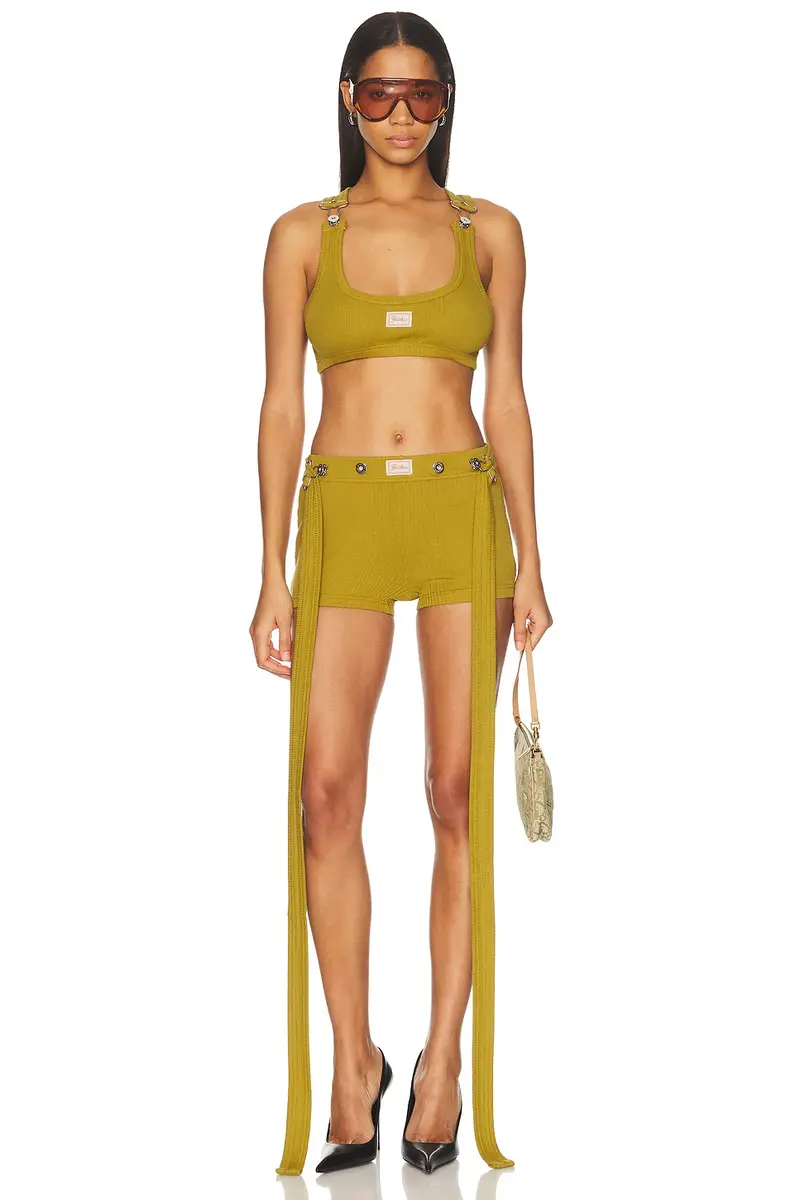 Jean Paul Gaultier Cotton Ribbed Short | Thumbnail 5 Jean Paul Gaultier Cotton Ribbed Short | Thumbnail 5