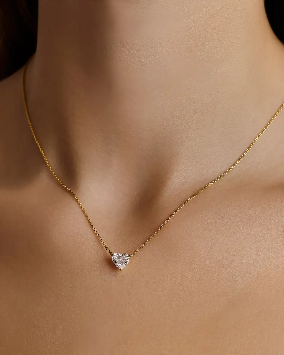 Jennifer Fisher Heart Lab Diamond Pendant 3 / 18K Yellow Gold
