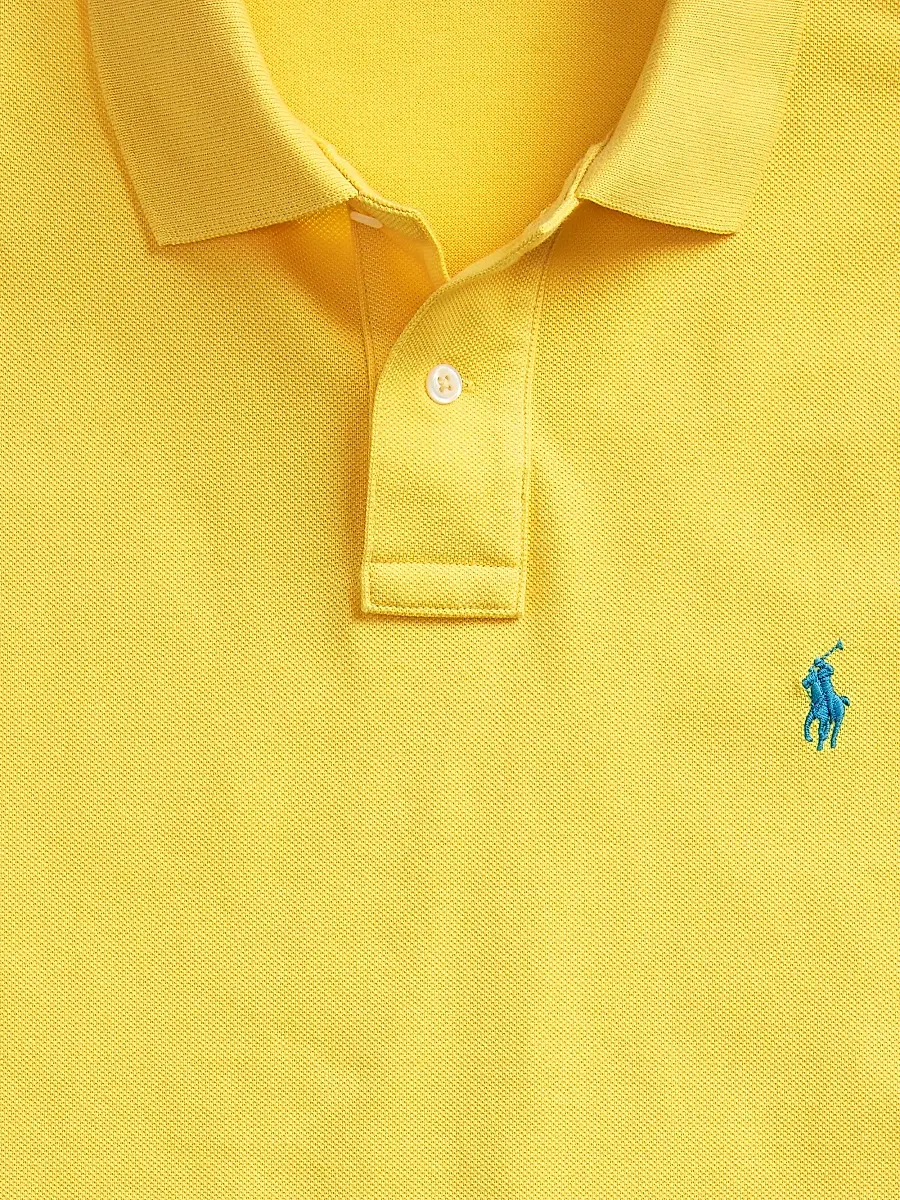 Polo Ralph Lauren Men's Cotton Mesh Slim-Fit Polo Shirt | Thumbnail 6 Polo Ralph Lauren Men's Cotton Mesh Slim-Fit Polo Shirt | Thumbnail 6