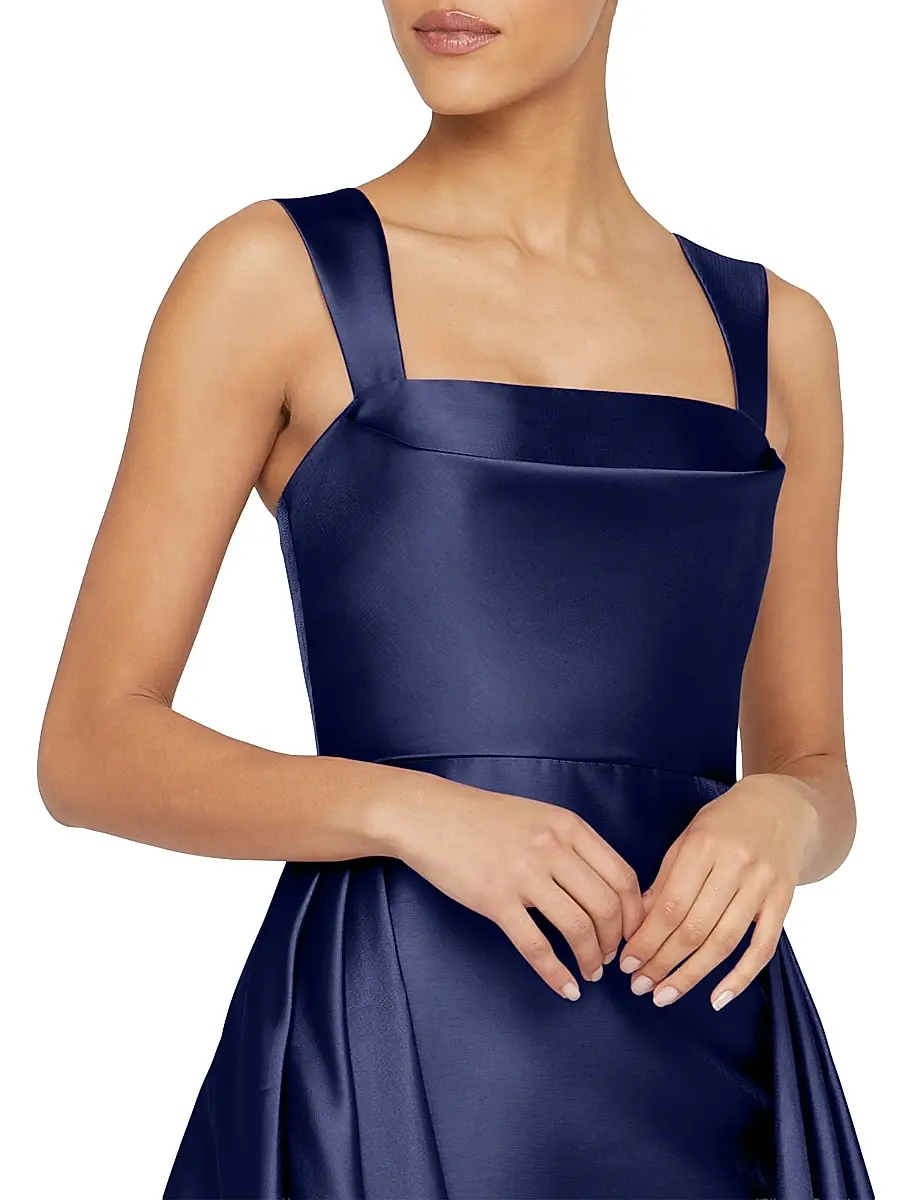 THEIA Women's Zendaya Satin High-Low Gown | Thumbnail 6 THEIA Women's Zendaya Satin High-Low Gown | Thumbnail 6