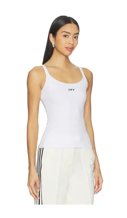 Off-White Off Stamp Rib Tank Top | Thumbnail 2 Off-White Off Stamp Rib Tank Top | Thumbnail 2
