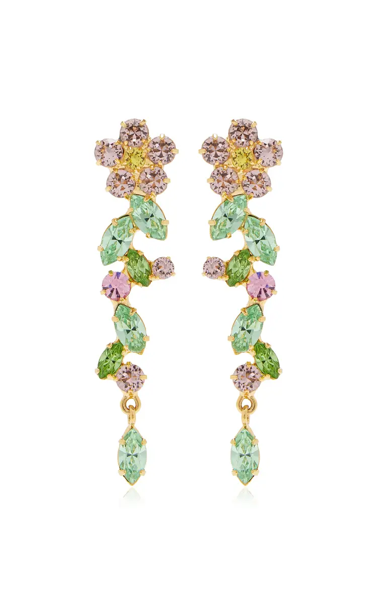 Jennifer Behr Jasmina Floral Crystal Earrings | Thumbnail 4 Jennifer Behr Jasmina Floral Crystal Earrings | Thumbnail 4