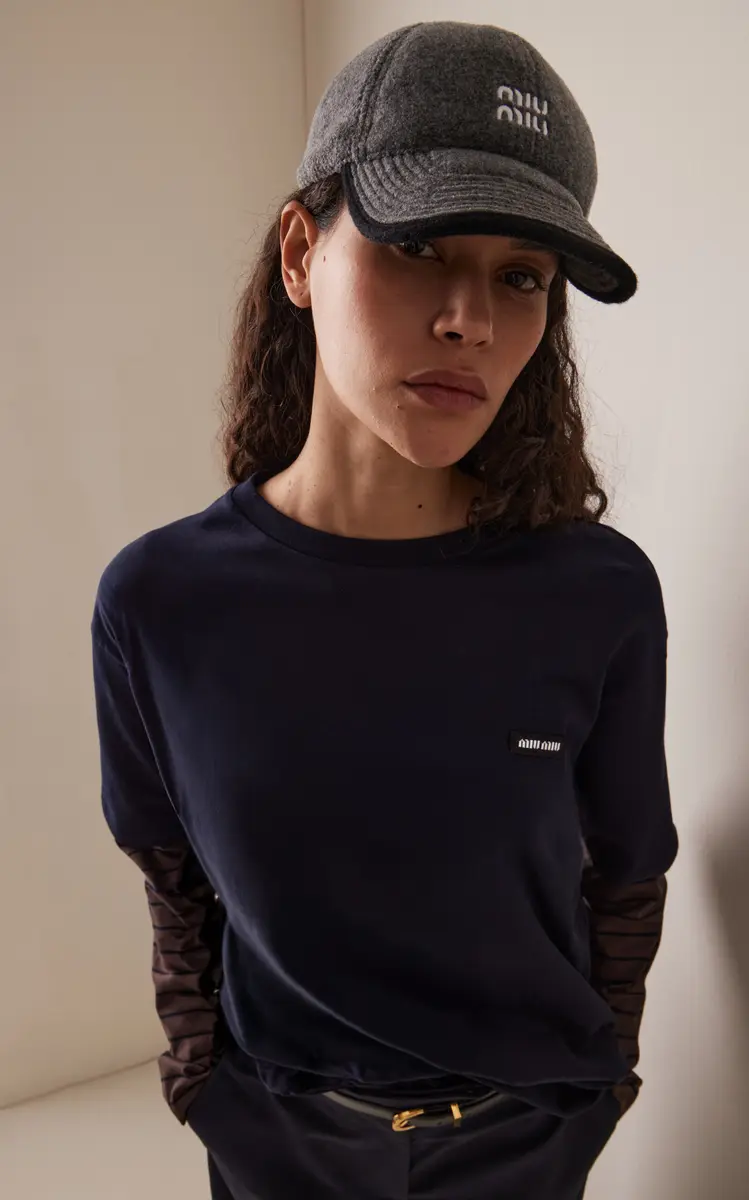 Miu Miu Fleece Baseball Cap | Thumbnail 2