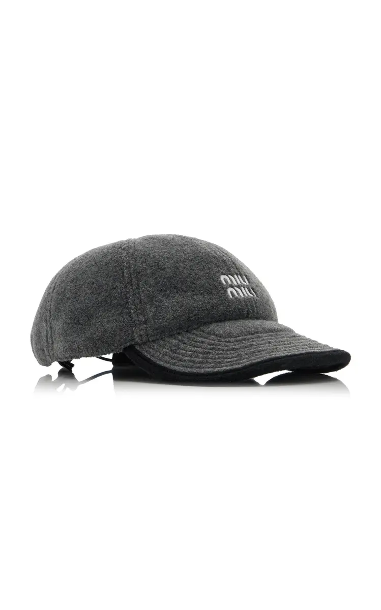 Miu Miu Fleece Baseball Cap | Thumbnail 3