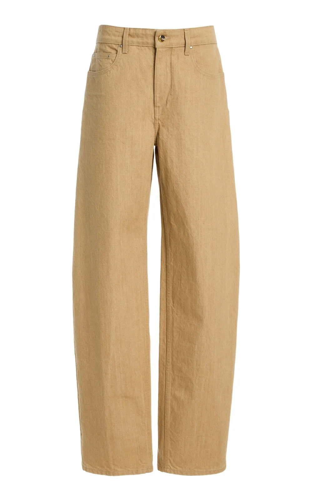 OSSOU Rider Rigid Low-Rise Bowed-Leg Jeans