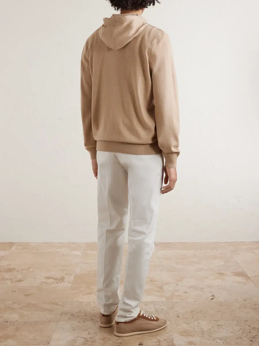 Brunello Cucinelli Cashmere Zip-Up Hoodie - Men | Thumbnail 4 Brunello Cucinelli Cashmere Zip-Up Hoodie - Men | Thumbnail 4
