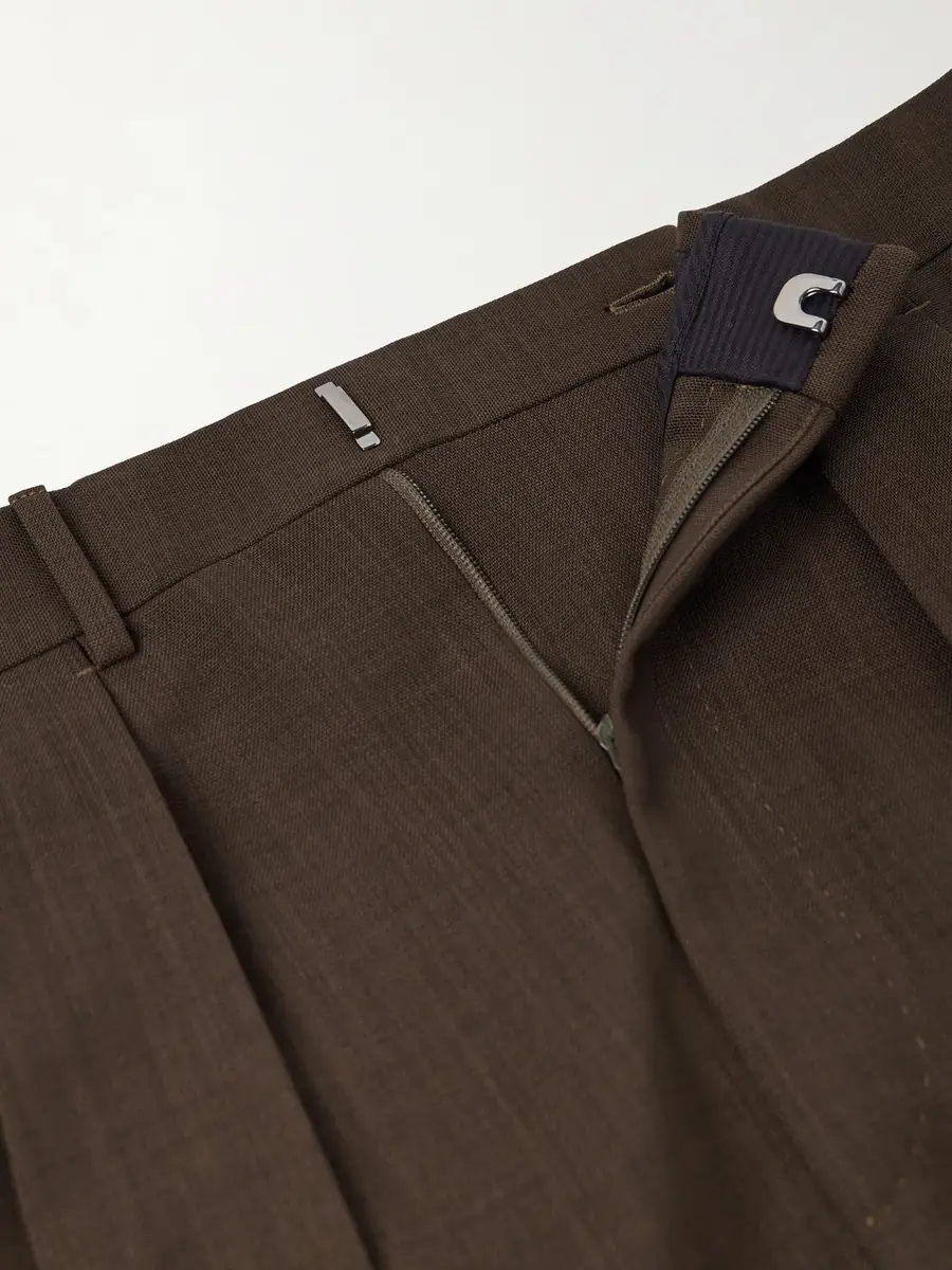 Tom Ford Pleated Wool Wide-Leg Trousers - Men | Thumbnail 6 Tom Ford Pleated Wool Wide-Leg Trousers - Men | Thumbnail 6