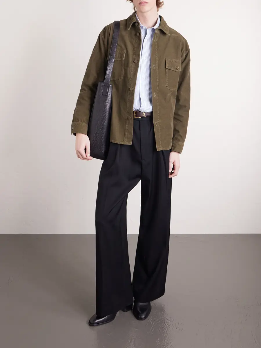 Saint Laurent Cotton-Corduroy Overshirt - Men | Thumbnail 2 Saint Laurent Cotton-Corduroy Overshirt - Men | Thumbnail 2