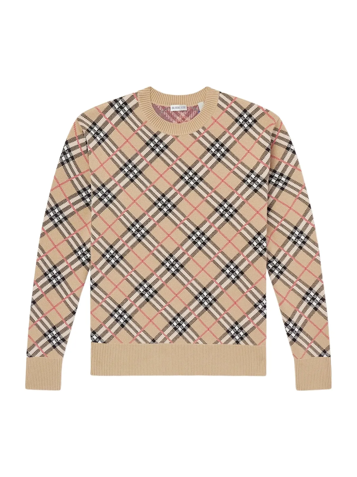 Burberry Checked Cotton-Blend Sweater - Men