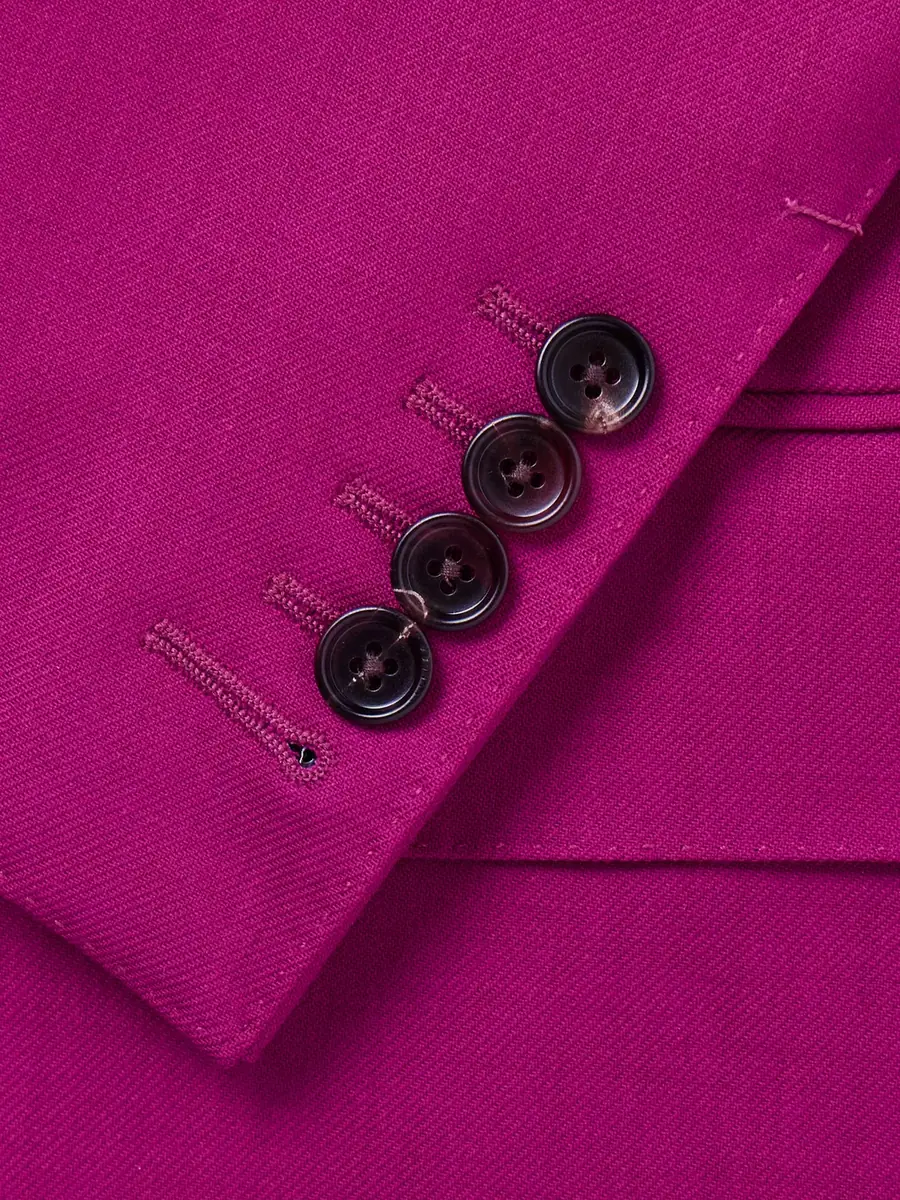 Tom Ford Slim-Fit Double-Breasted Wool-Twill Suit Jacket - Men | Thumbnail 5