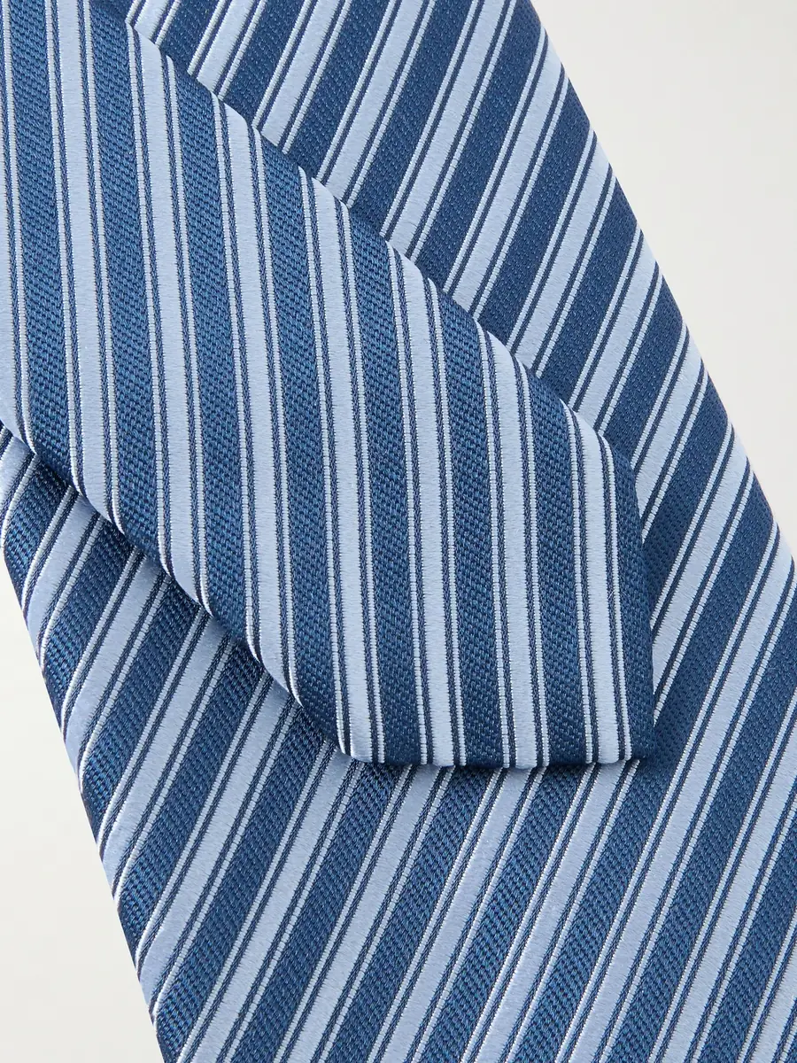 Charvet 8.5cm Striped Silk-Jacquard Tie - Men | Thumbnail 4
