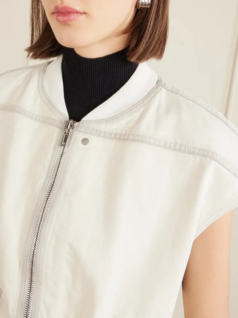 Rick Owens Cropped Denim Vest | Thumbnail 4