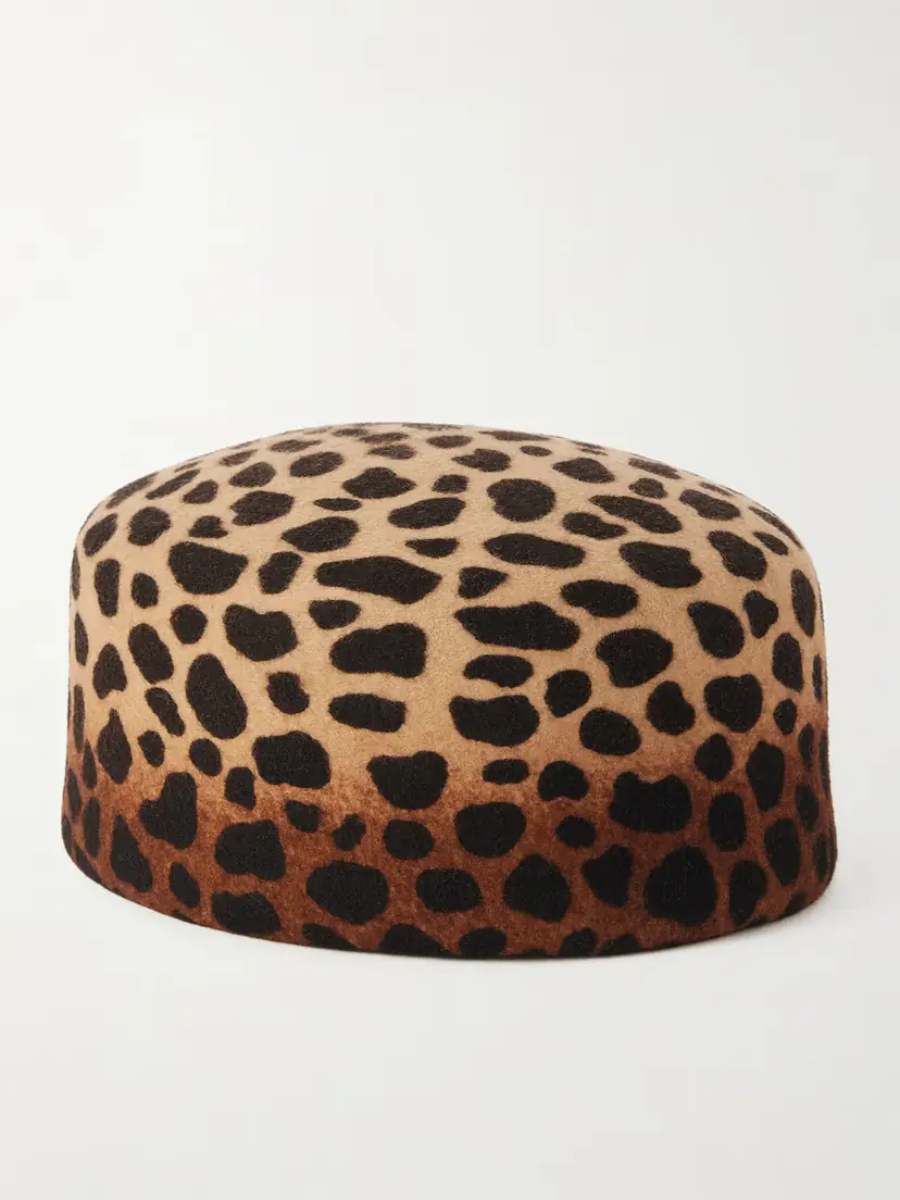 Gigi Burris Lauren Leopard-print Wool-felt Pillbox Hat | Thumbnail 3