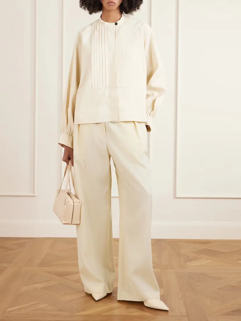 Jil Sander Pleated Linen Shirt | Thumbnail 2