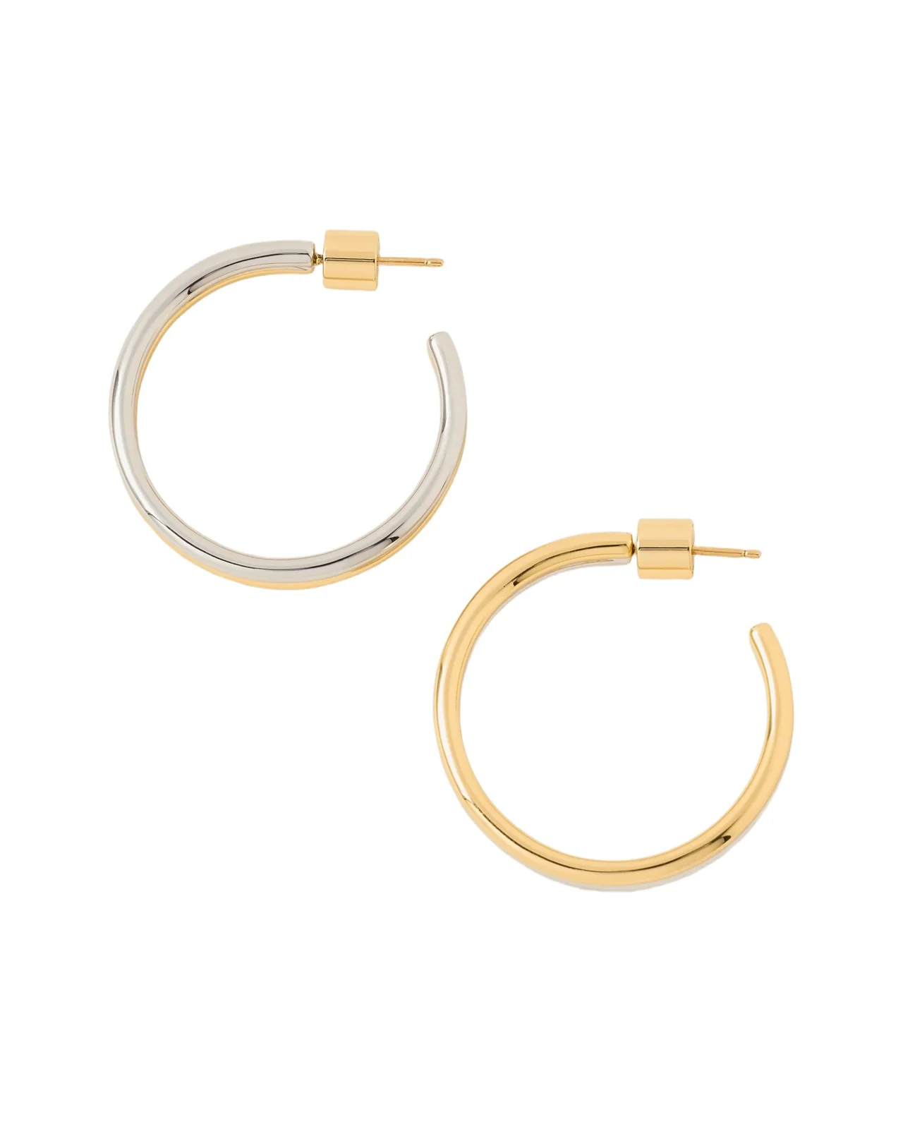 Jennifer Fisher 1 Two Tone Thread Mini Hoops Jennifer Fisher 1 Two Tone Thread Mini Hoops