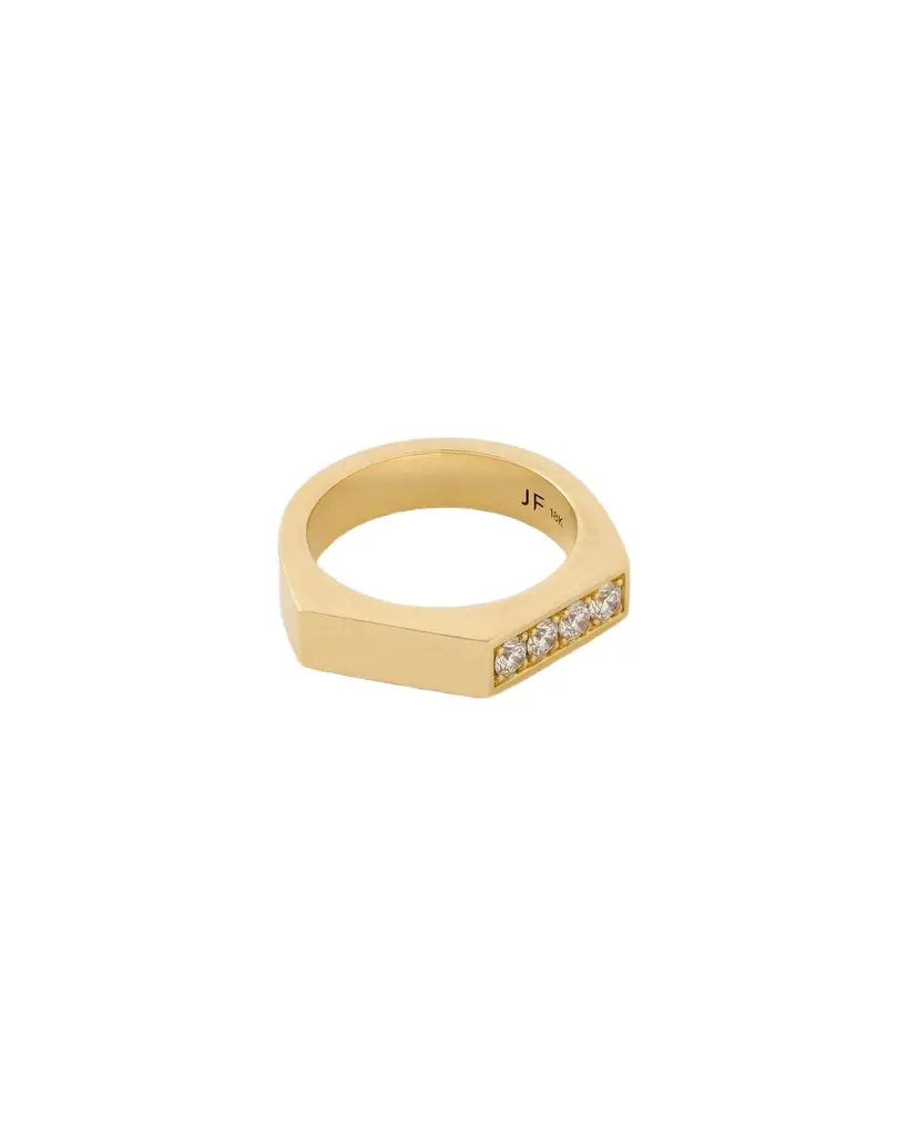 Jennifer Fisher Peak Ring with Diamonds Blank / 6 / 18K Yellow Gold Jennifer Fisher Peak Ring with Diamonds Blank / 6 / 18K Yellow Gold