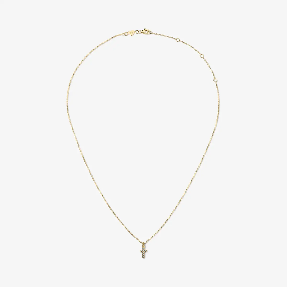 Stephanie Gottlieb Mini Token Pave Cross Necklace | Thumbnail 3 Stephanie Gottlieb Mini Token Pave Cross Necklace | Thumbnail 3
