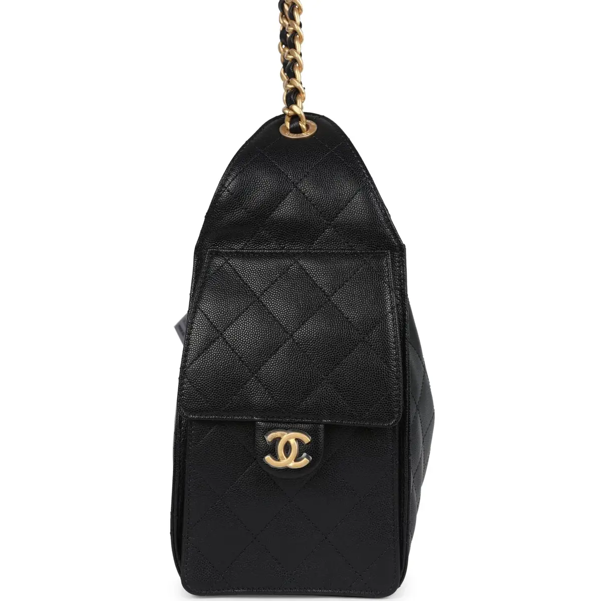 Chanel Chanel Small 25 Hobo Bag Black Caviar Antique Gold Hardware | Thumbnail 3 Chanel Chanel Small 25 Hobo Bag Black Caviar Antique Gold Hardware | Thumbnail 3