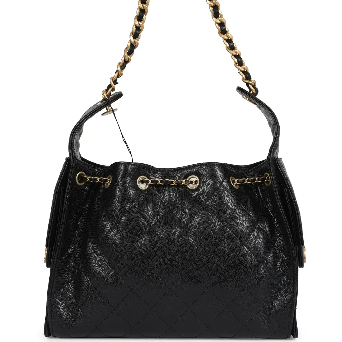 Chanel Chanel Small 25 Hobo Bag Black Caviar Antique Gold Hardware | Thumbnail 4 Chanel Chanel Small 25 Hobo Bag Black Caviar Antique Gold Hardware | Thumbnail 4