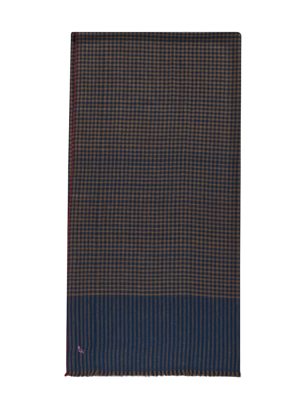 Men's Mini-Check Cashmere Scarf Men's Mini-Check Cashmere Scarf