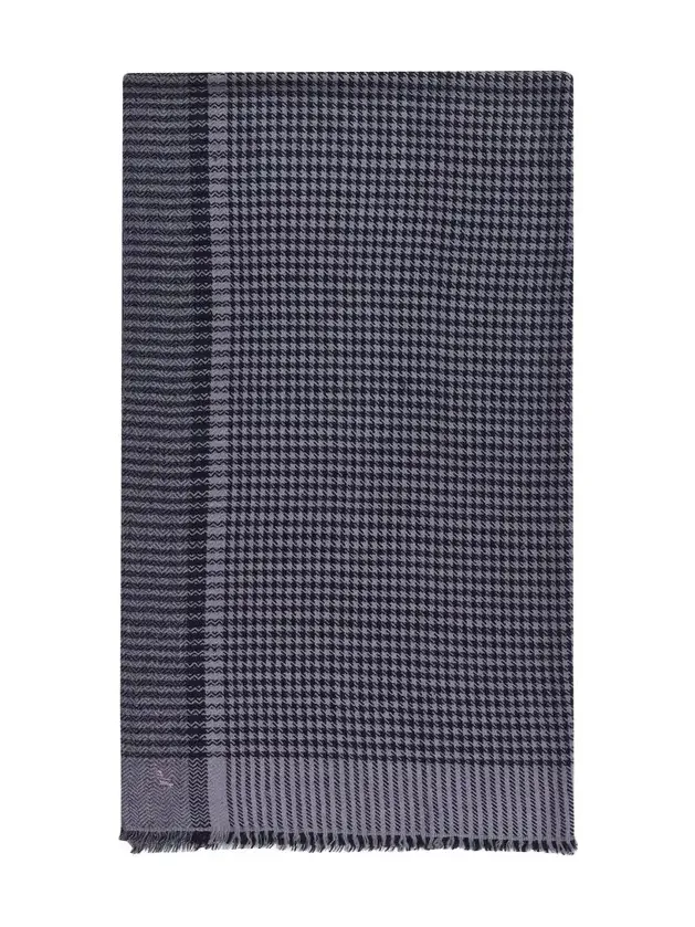 Men's Handwoven Houndstooth Cashmere Scarf Men's Handwoven Houndstooth Cashmere Scarf