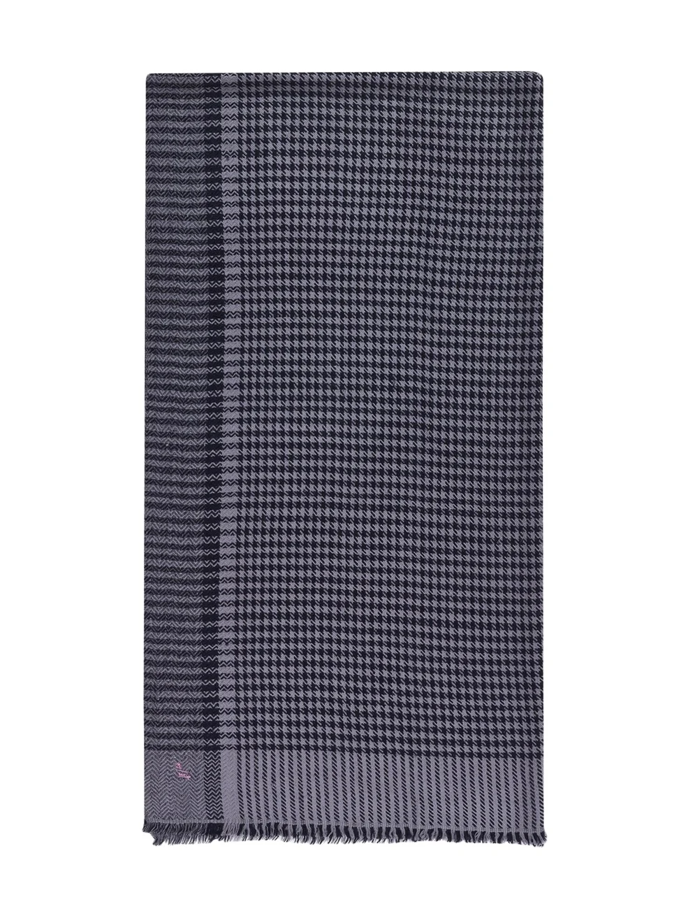 Men's Handwoven Houndstooth Cashmere Scarf Men's Handwoven Houndstooth Cashmere Scarf