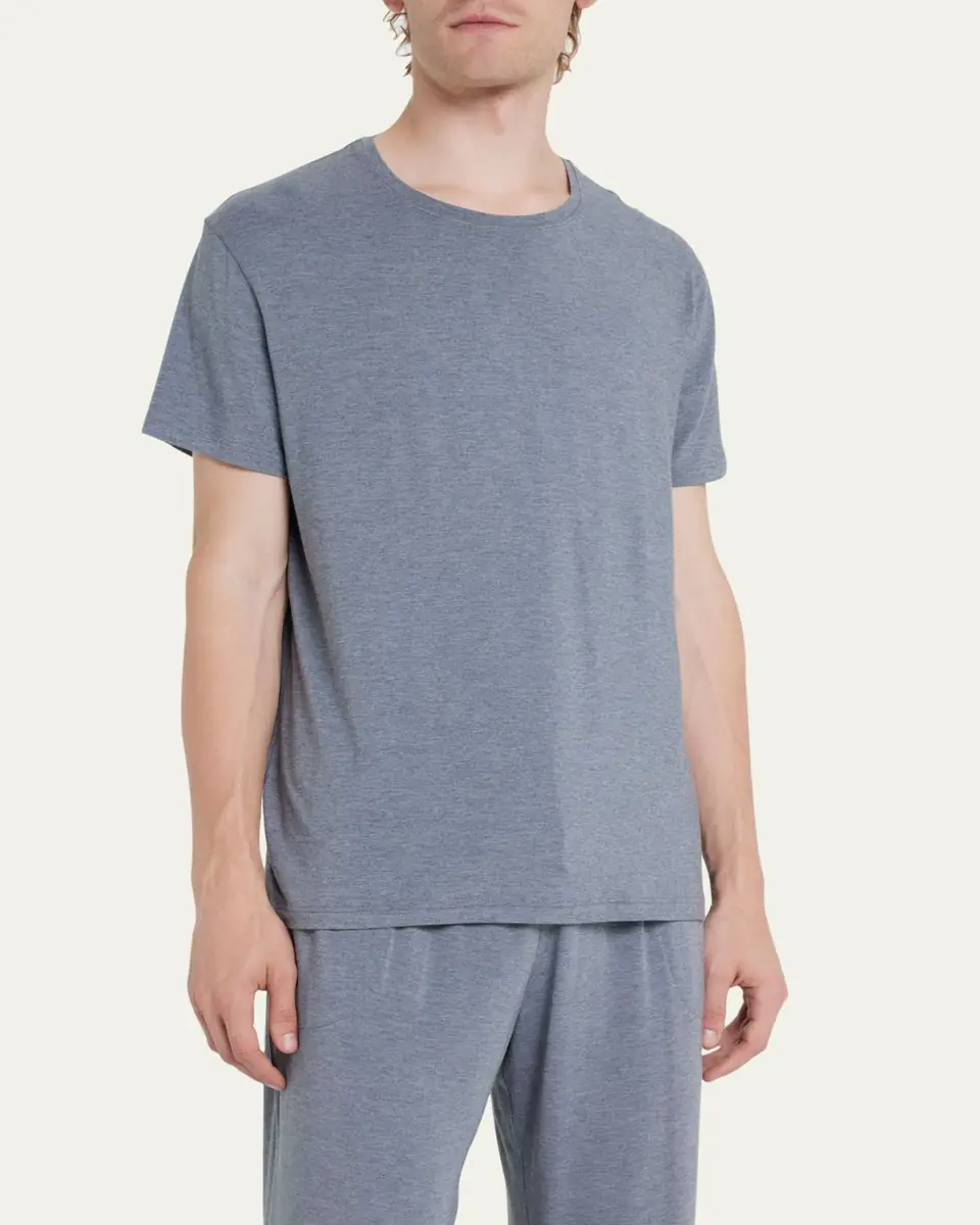 Derek Rose Marlowe Jersey T-Shirt, Gray | Thumbnail 4 Derek Rose Marlowe Jersey T-Shirt, Gray | Thumbnail 4