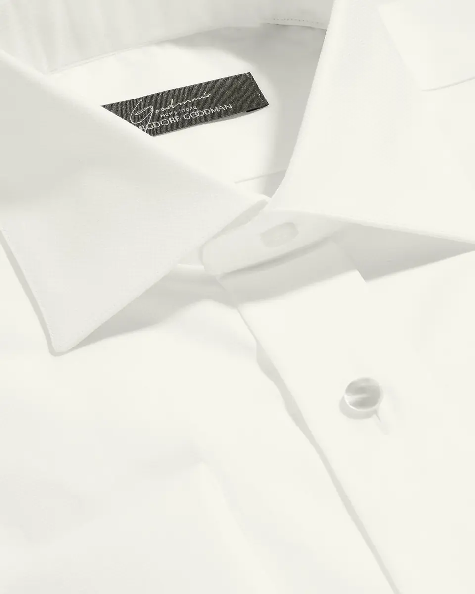 Bergdorf Goodman Men's Stud-Front Micro Box Weave Dress Shirt | Thumbnail 4 Bergdorf Goodman Men's Stud-Front Micro Box Weave Dress Shirt | Thumbnail 4