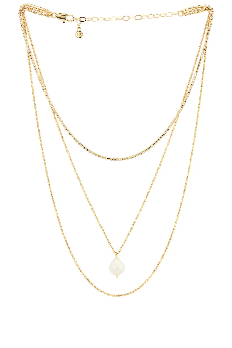Layered Pearl Pendant Necklace Layered Pearl Pendant Necklace