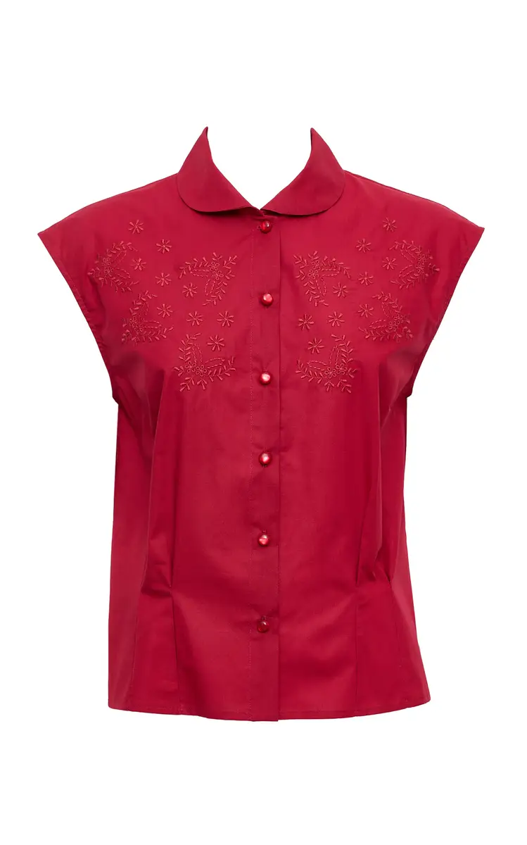 Loretta Caponi Pisa Cotton Top | Thumbnail 3