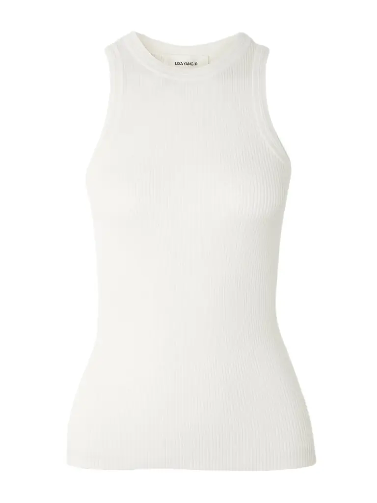 Lisa Yang Amya Ribbed Cotton And Cashmere-blend Tank | Image 1 Lisa Yang Amya Ribbed Cotton And Cashmere-blend Tank | Image 1