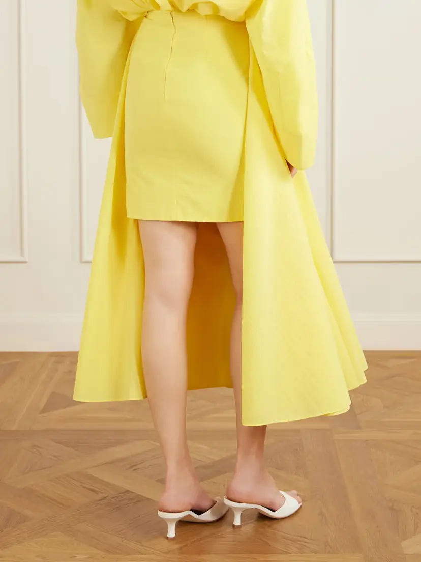 Jacquemus Paysan Asymmetric Cotton-blend Crepon Midi Skirt | Thumbnail 4 Jacquemus Paysan Asymmetric Cotton-blend Crepon Midi Skirt | Thumbnail 4