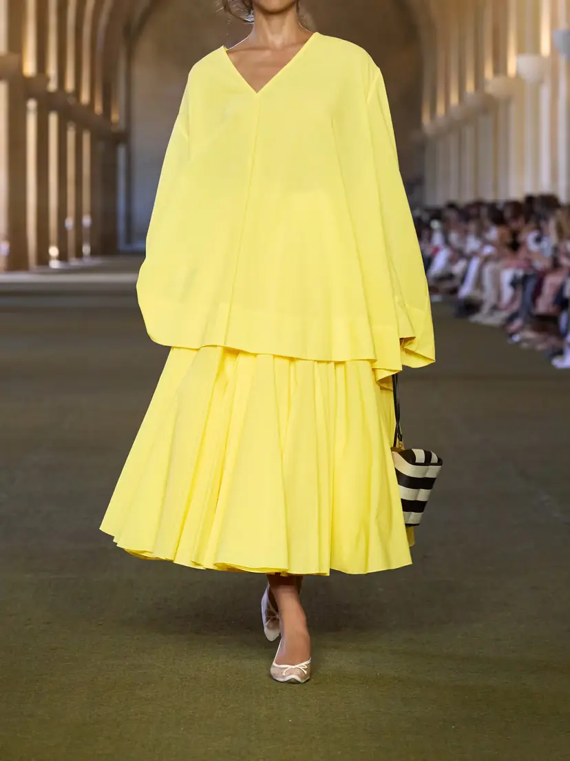 Jacquemus Paysan Asymmetric Cotton-blend Crepon Midi Skirt | Thumbnail 6 Jacquemus Paysan Asymmetric Cotton-blend Crepon Midi Skirt | Thumbnail 6