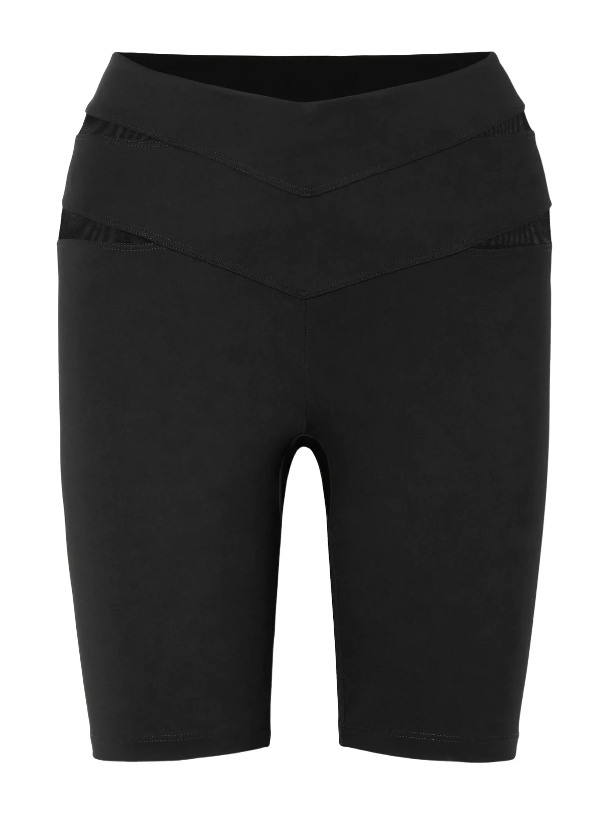 Lonsbrough Tulle-paneled Stretch-jersey Shorts
