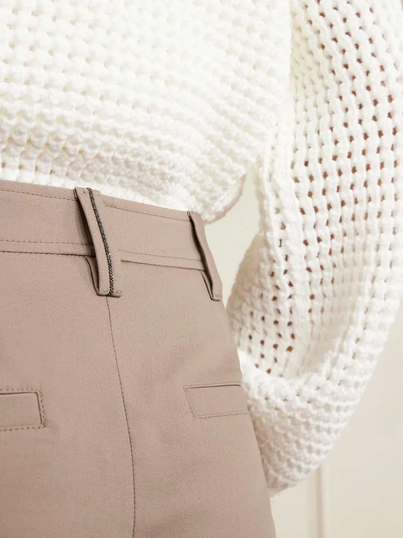 Brunello Cucinelli Cropped Stretch-cotton Slim-leg Pants | Thumbnail 5 Brunello Cucinelli Cropped Stretch-cotton Slim-leg Pants | Thumbnail 5