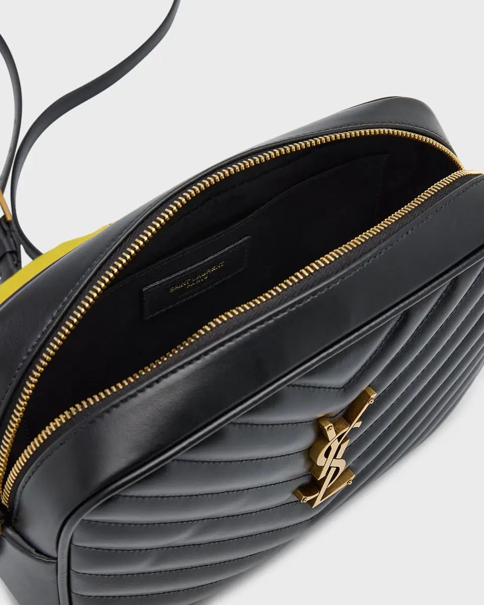 Saint Laurent Lou Medium YSL Camera Bag with Pocket in Quilted Leather | Thumbnail 2