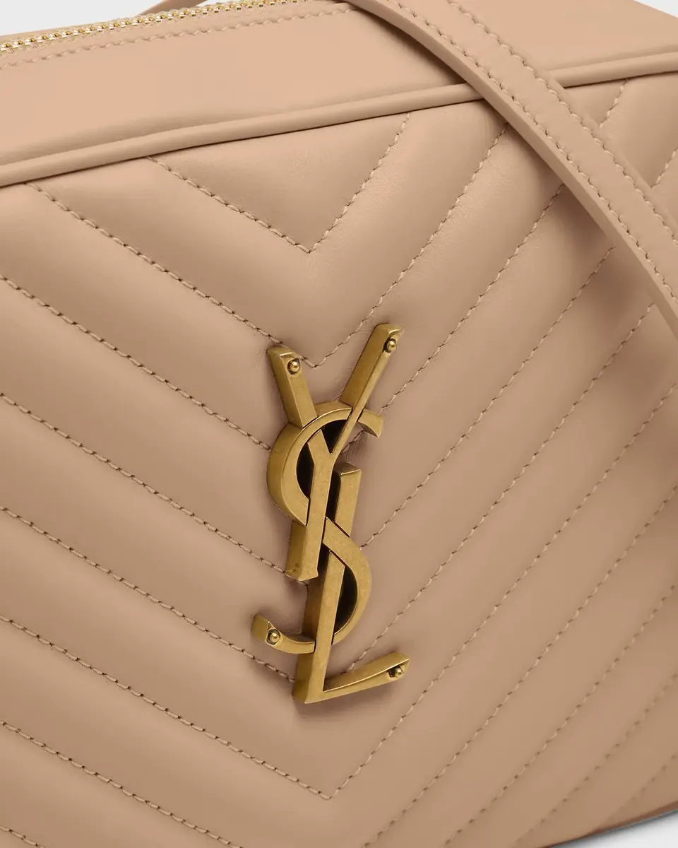 Saint Laurent Lou Medium YSL Camera Bag with Pocket in Quilted Leather | Thumbnail 14