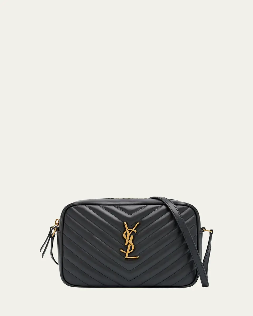 Saint Laurent Lou Medium YSL Camera Bag with Pocket in Quilted Leather | Thumbnail 16