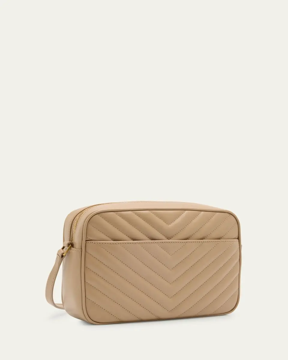 Saint Laurent Lou Medium YSL Camera Bag with Pocket in Quilted Leather | Thumbnail 22