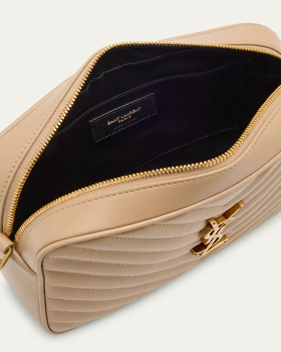 Saint Laurent Lou Medium YSL Camera Bag with Pocket in Quilted Leather | Thumbnail 23