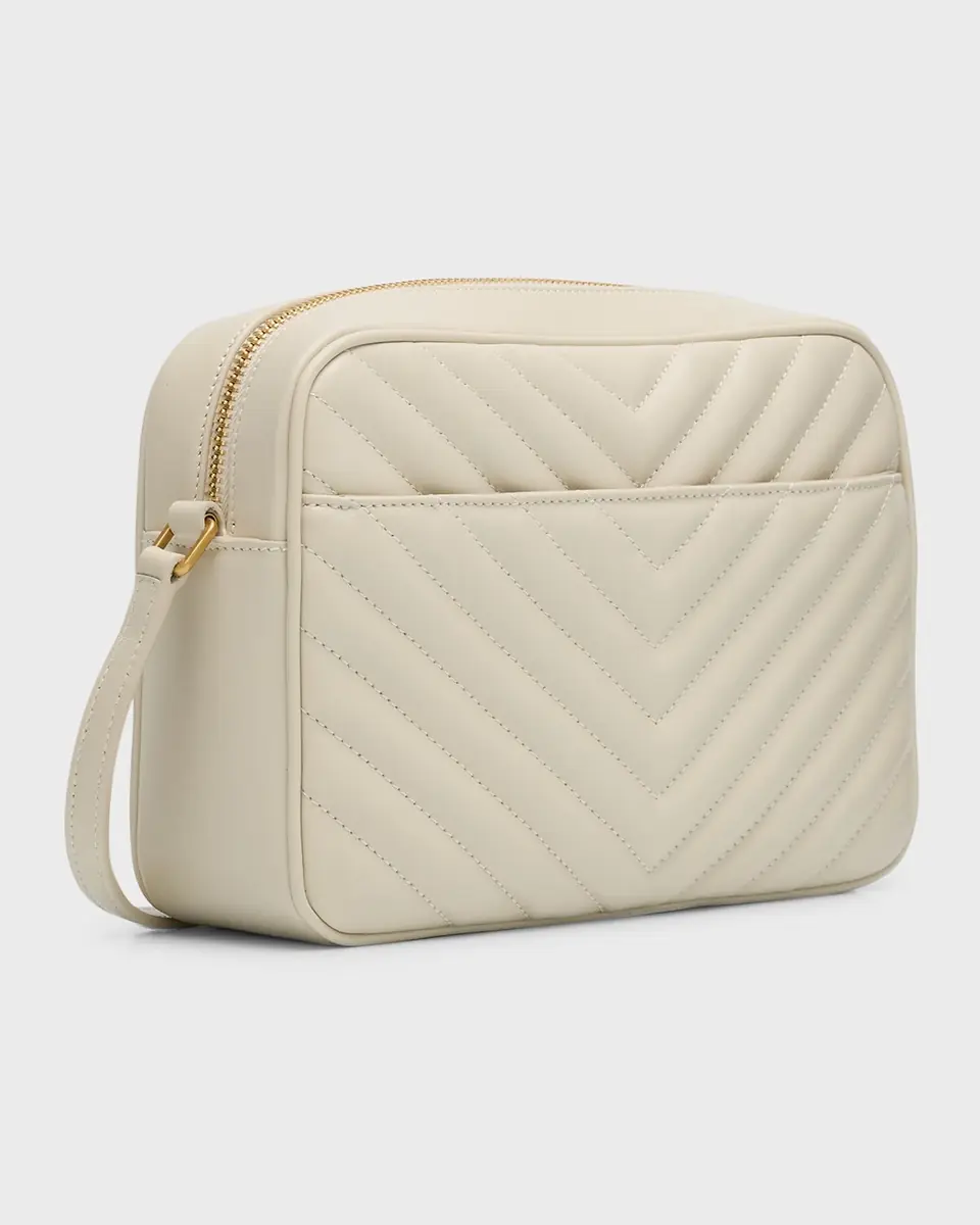 Saint Laurent Lou Medium YSL Camera Bag with Pocket in Quilted Leather | Thumbnail 29