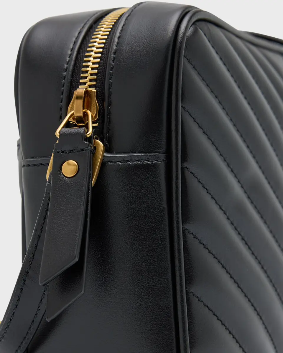 Saint Laurent Lou Medium YSL Camera Bag with Pocket in Quilted Leather | Thumbnail 4