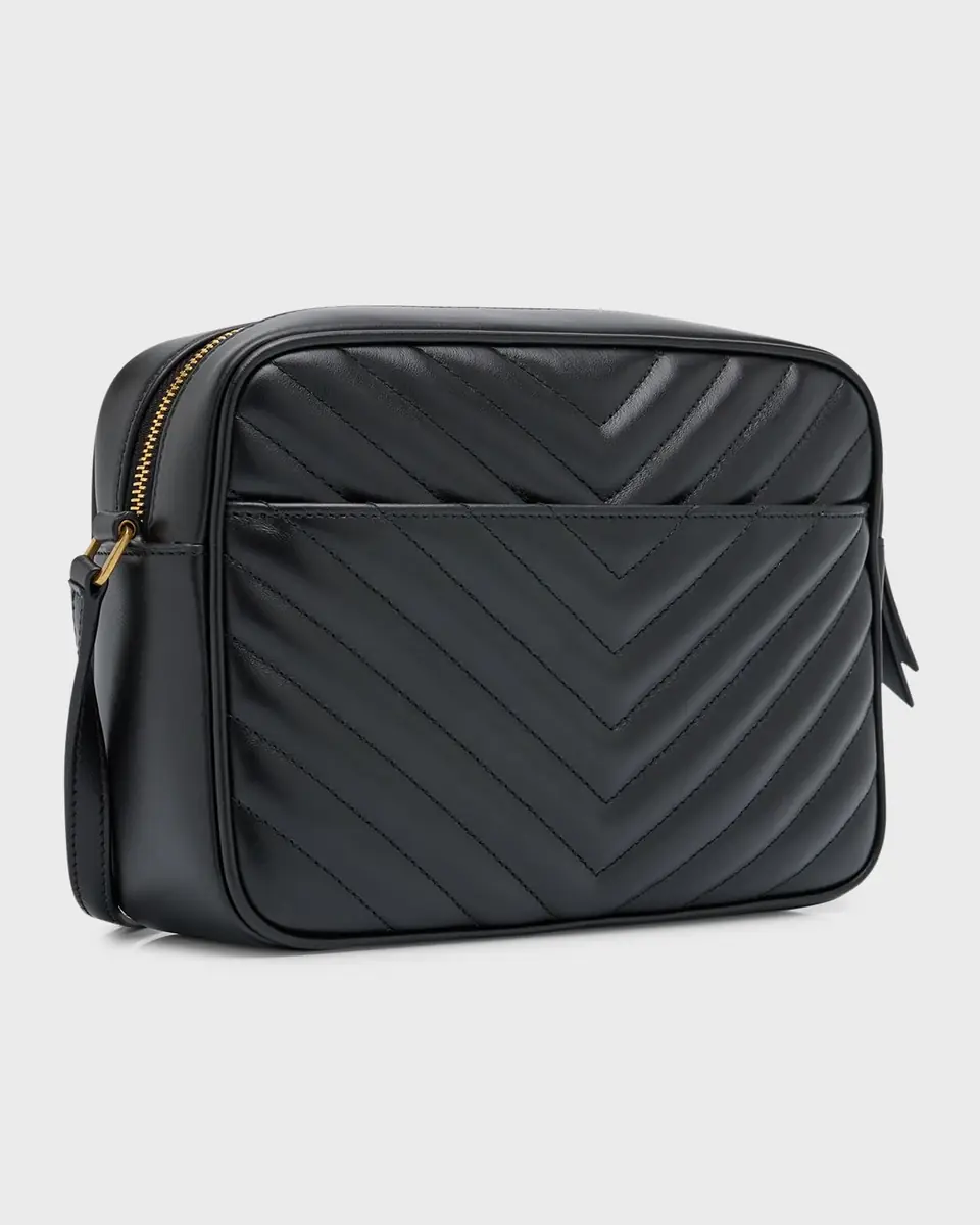 Saint Laurent Lou Medium YSL Camera Bag with Pocket in Quilted Leather | Thumbnail 5