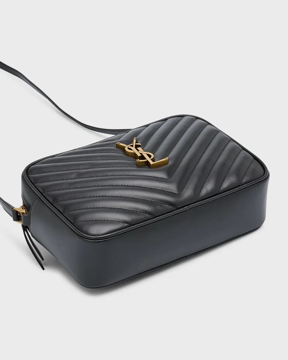 Saint Laurent Lou Medium YSL Camera Bag with Pocket in Quilted Leather | Thumbnail 6