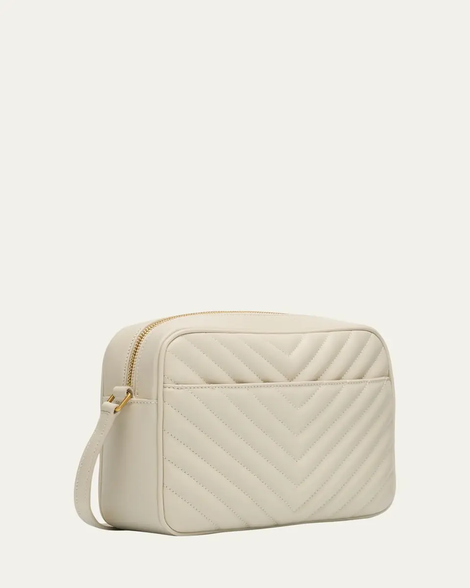 Saint Laurent Lou Medium YSL Camera Bag with Pocket in Quilted Leather | Thumbnail 9