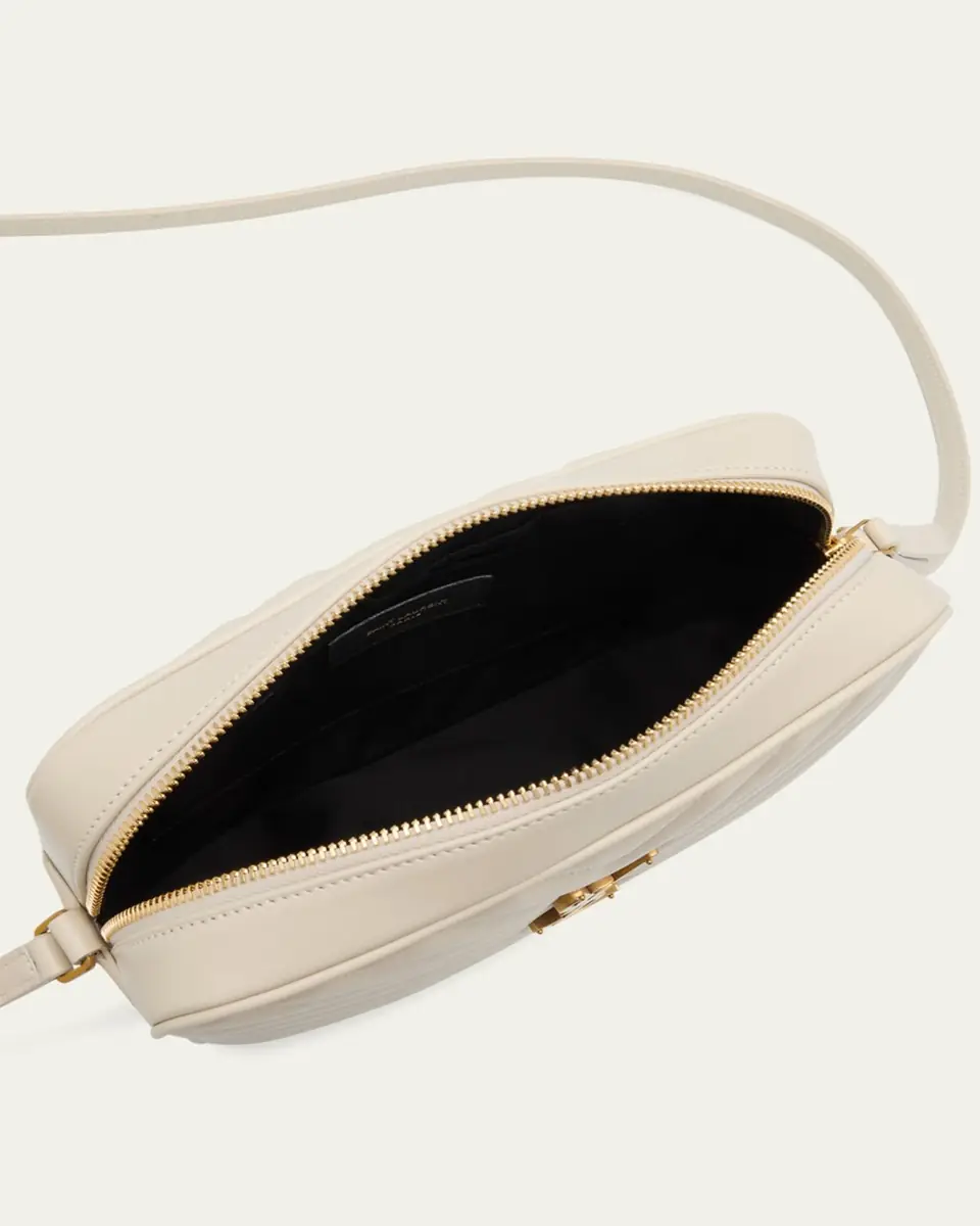 Saint Laurent Lou Medium YSL Camera Bag with Pocket in Quilted Leather | Thumbnail 10